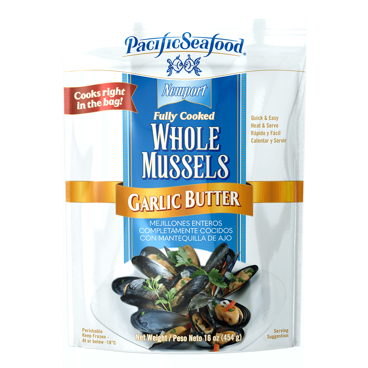 Pacific Seafood Garlic Butter Mussels 16 oz
