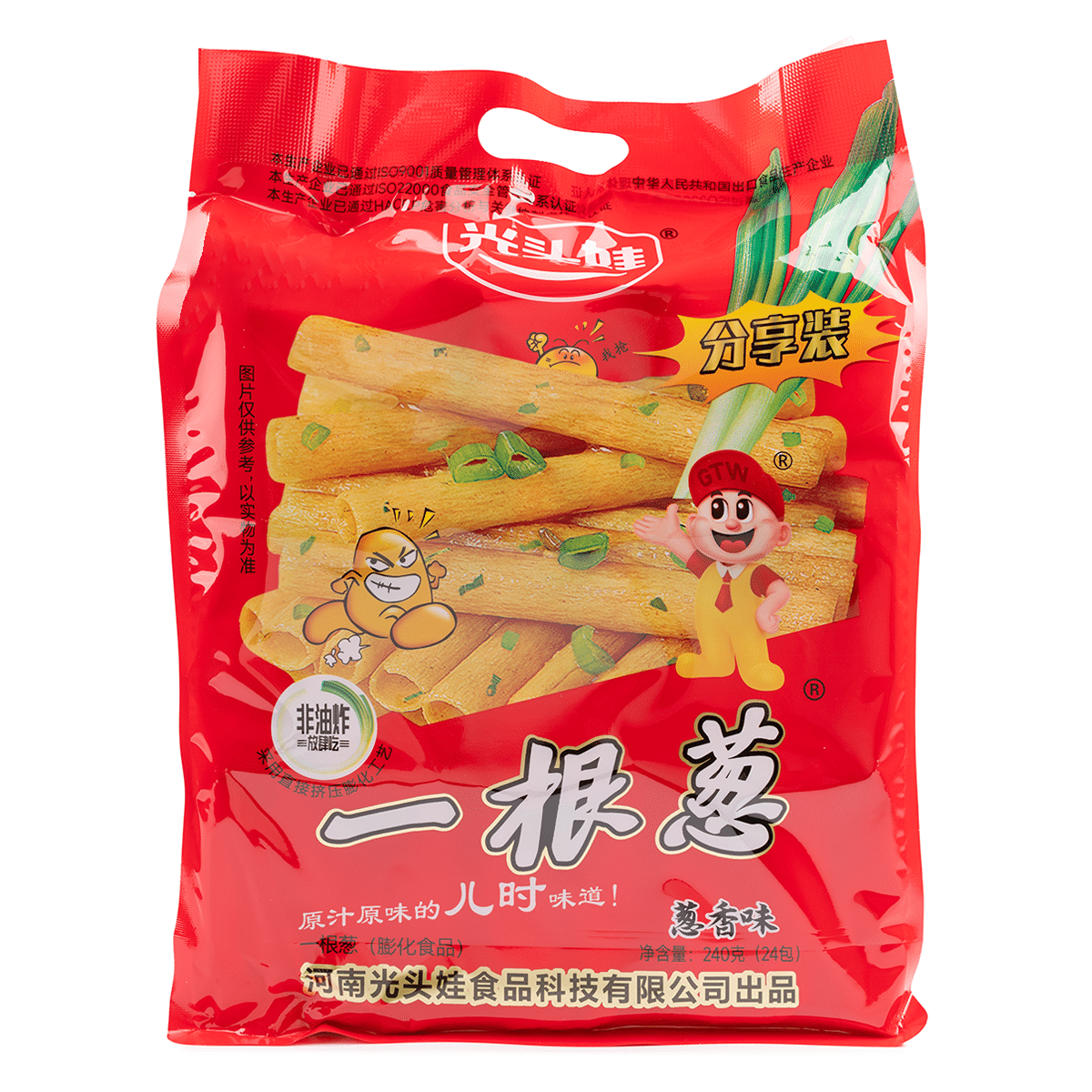 Barebaby Shallot Stick (Green Onion Flavor) (10g X 24) 240 그램*16 팩