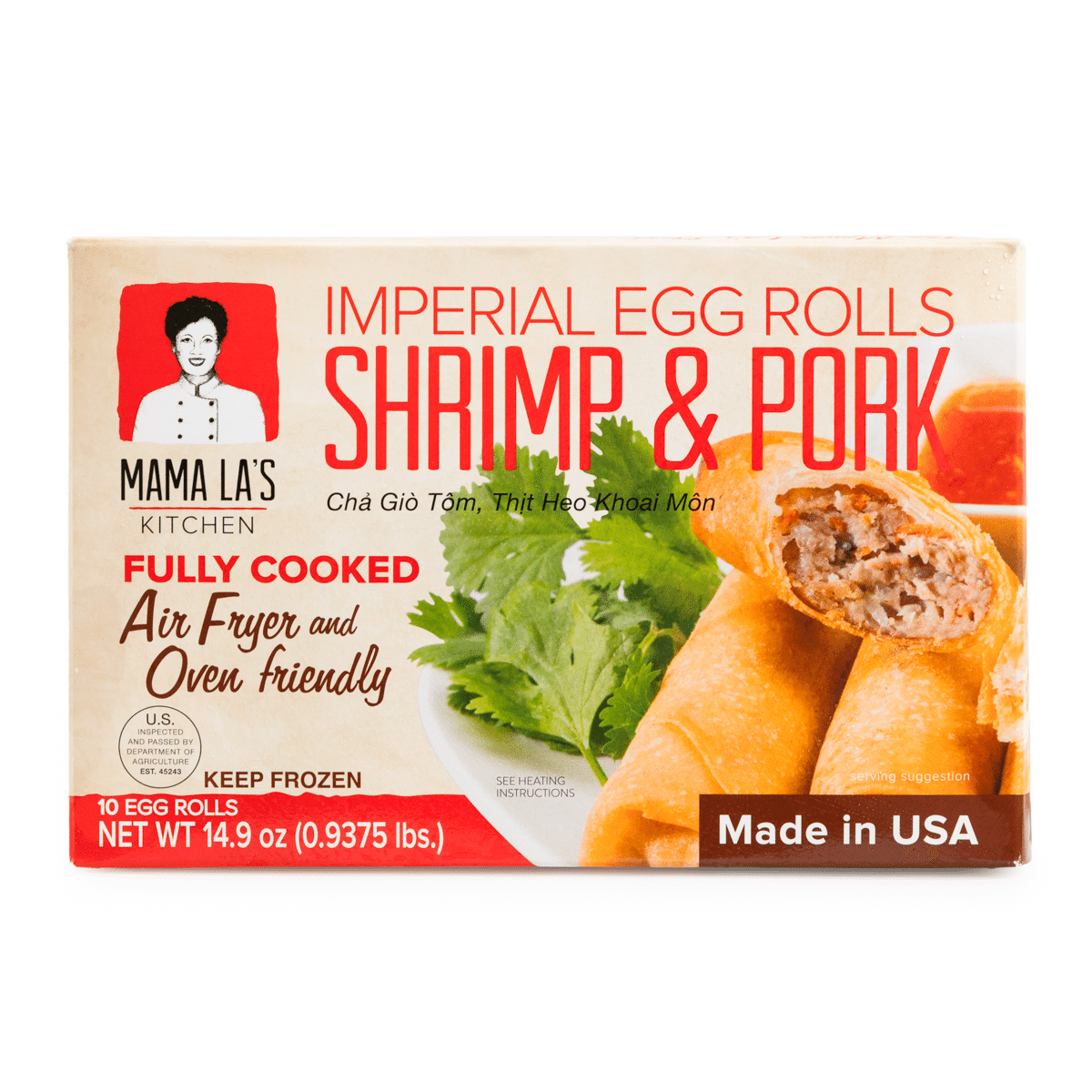 Mama La's 새우포크 에그롤 425 그램
