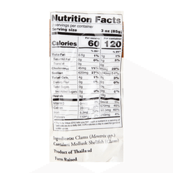 Oyster Bay Whole Brown Clams 1 lb