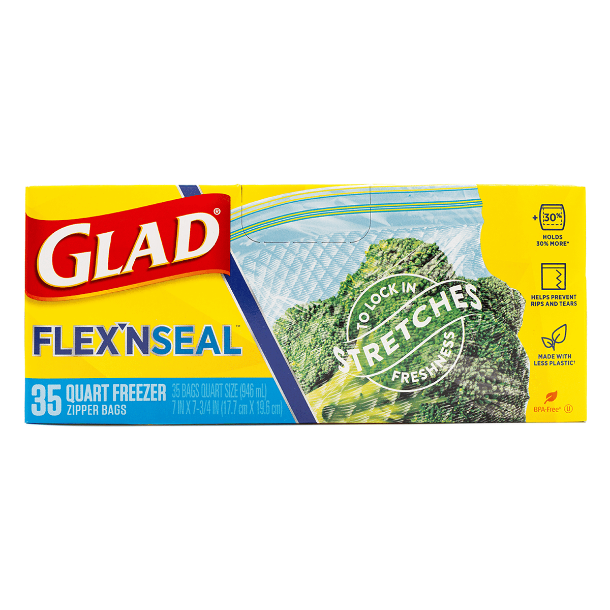 Bolsas de Congelación con Cierre Glad FLEX'N SEAL, 35 Unidades 1 count
