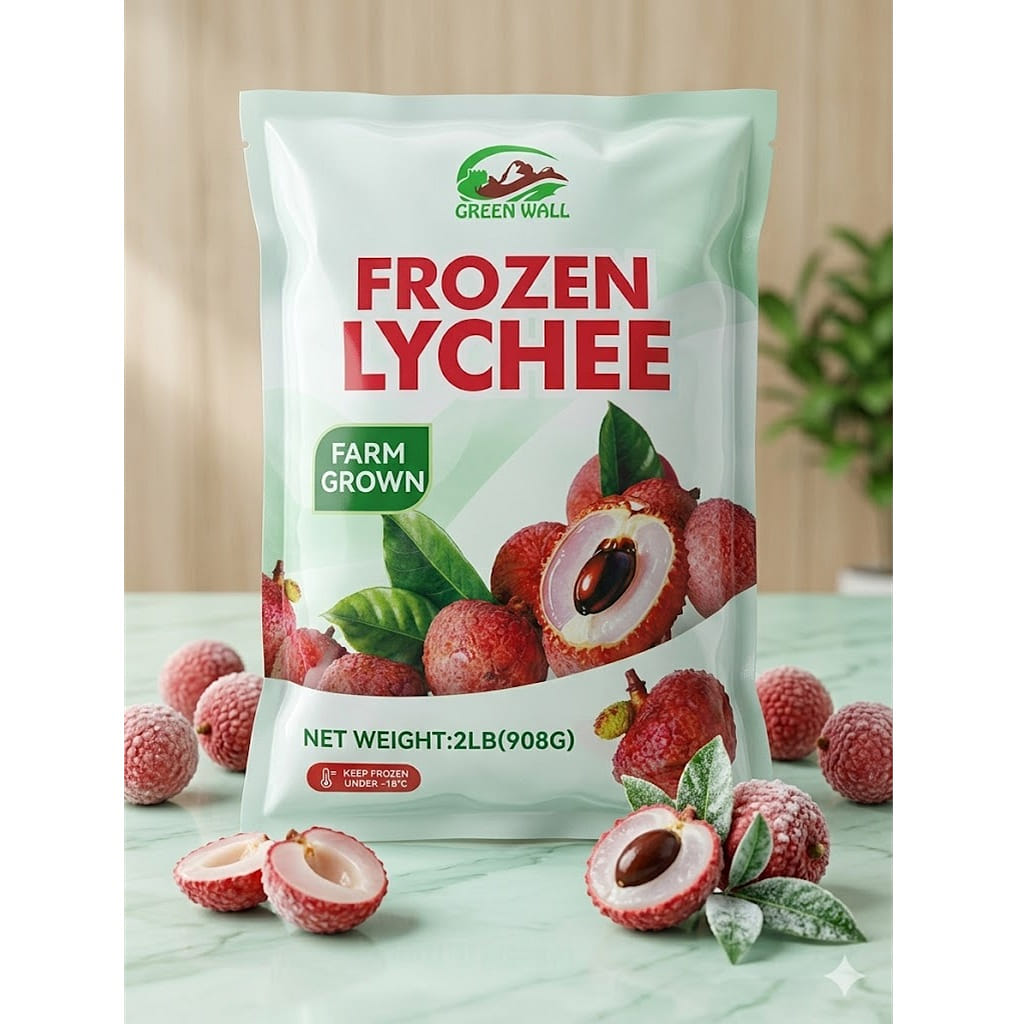 Green Wall Frozen Lychees 2 lb