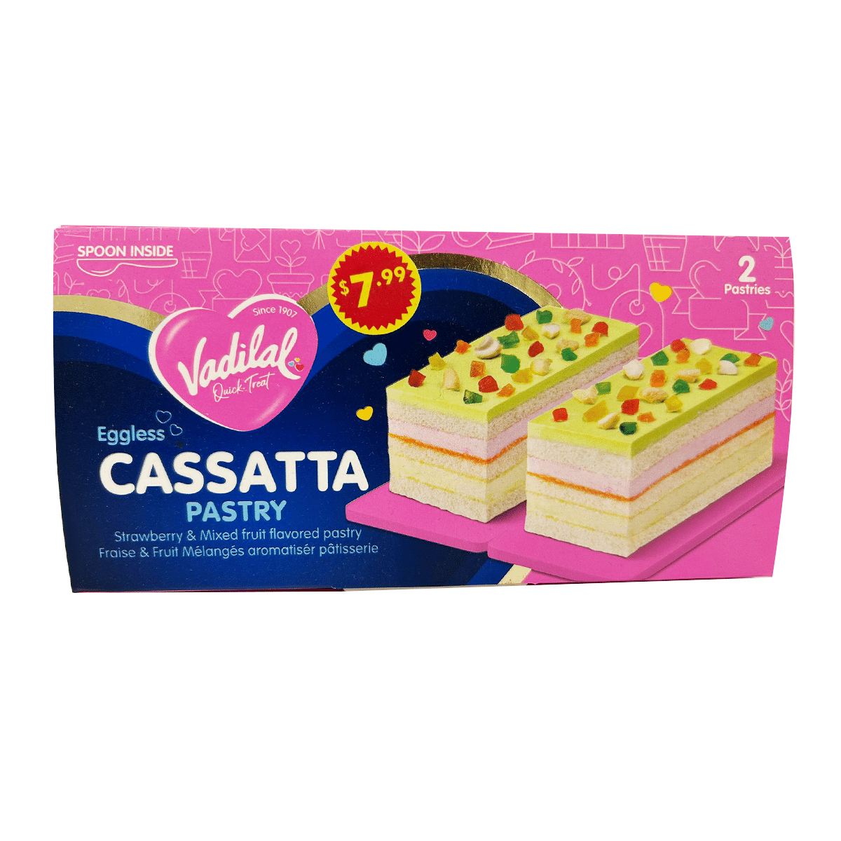 Pastel Cassatta Vadilal (Sin Huevo) 300 g