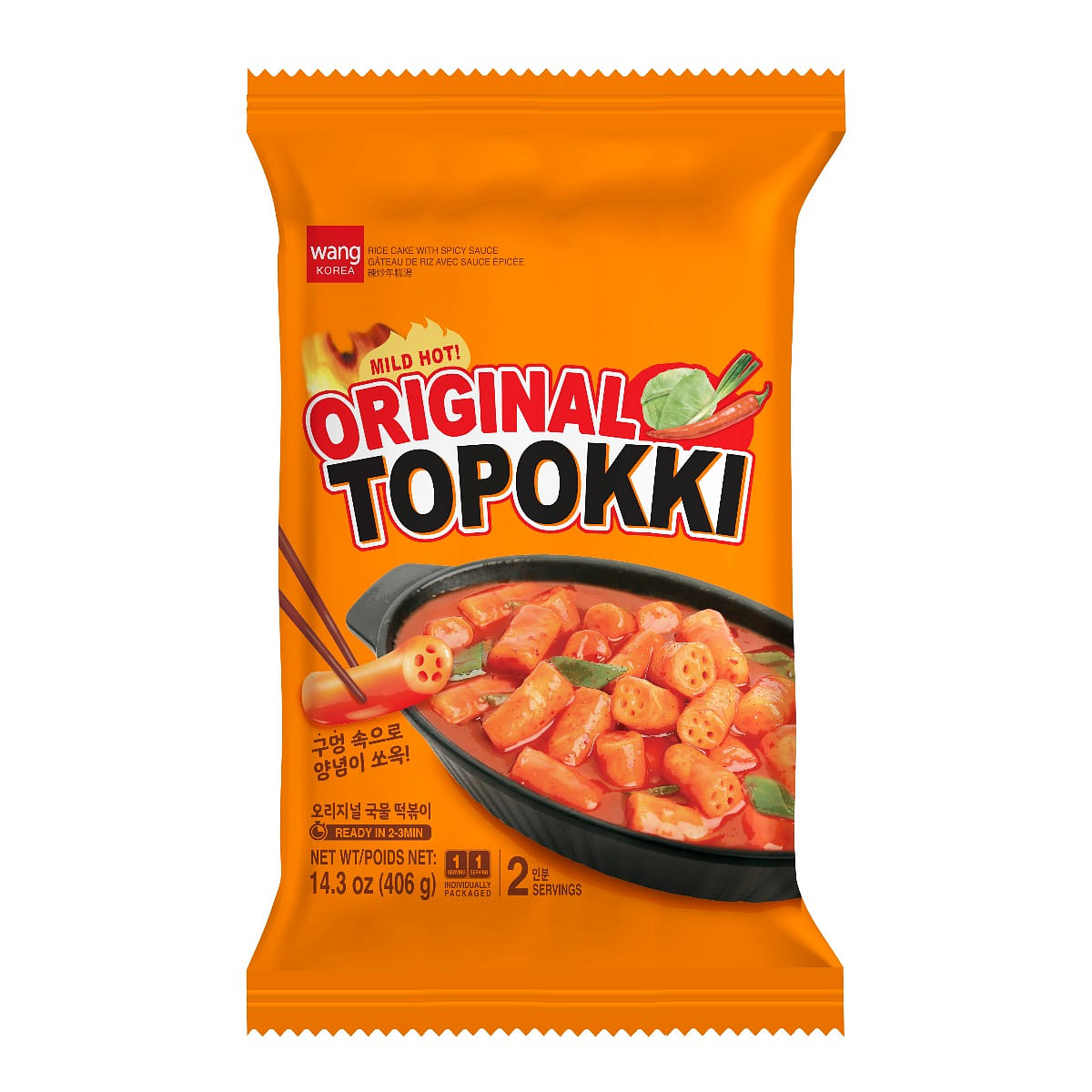 WANG RICE CAKE WITH HOT SAUCE ORIGINAL 406 g