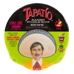 Tapatio Ramen Noodle Soup Cup, Chili Lime  Shrimp Flavor 3.88 oz