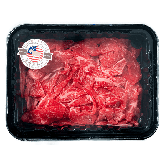 American Wagyu Beef Sliced for Stir-fry (Kiriotoshi), Frozen 8 oz
