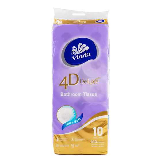 Vinda 4D Deluxe Neutral Tissue toilet paper 1 count