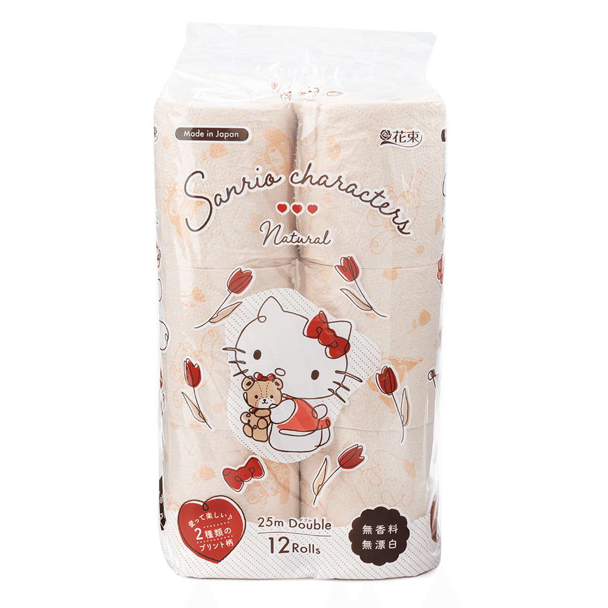 กระดาษชำระธรรมชาติ Sanrio Characters Martomi Seishi 12 ม้วน 2 ชั้น 1 count