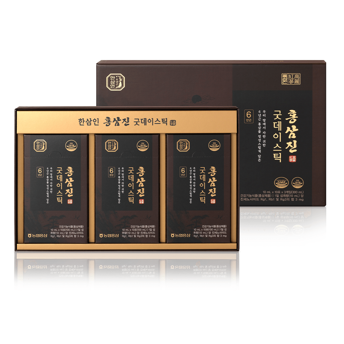 농협 한삼인 홍삼진 굿데이스틱 30p, 300 밀리리터