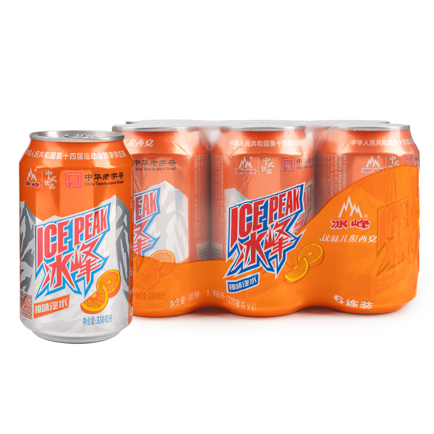 Ice Peak Orange Soda 330 ml*6 cans