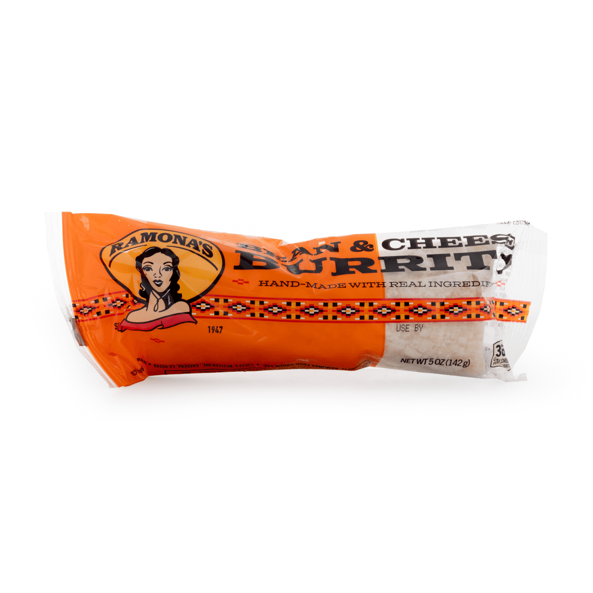 Ramona's Burrito Bean & Cheese Burrito, Frozen 5 oz