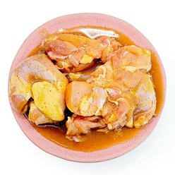 Marinated Chicken Leg Meat, Sweet Garlic Flavor 2 lb