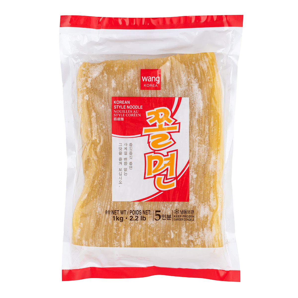 WANG Chewy Wheat Noodle (Jjolmyun), Frozen 2.2 lb