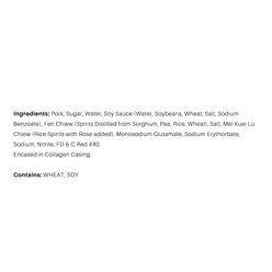 Chan Chan Chinese Brand Sausage 10 oz