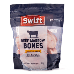 Swift Beef Marrow Bones, Center Cut, Frozen 2.2 lb