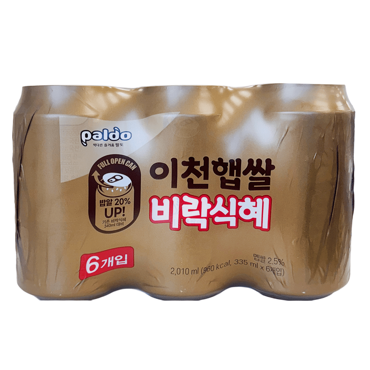 팔도 이천햅쌀 얼려먹는 비락식혜 335 밀리리터*6 캔
