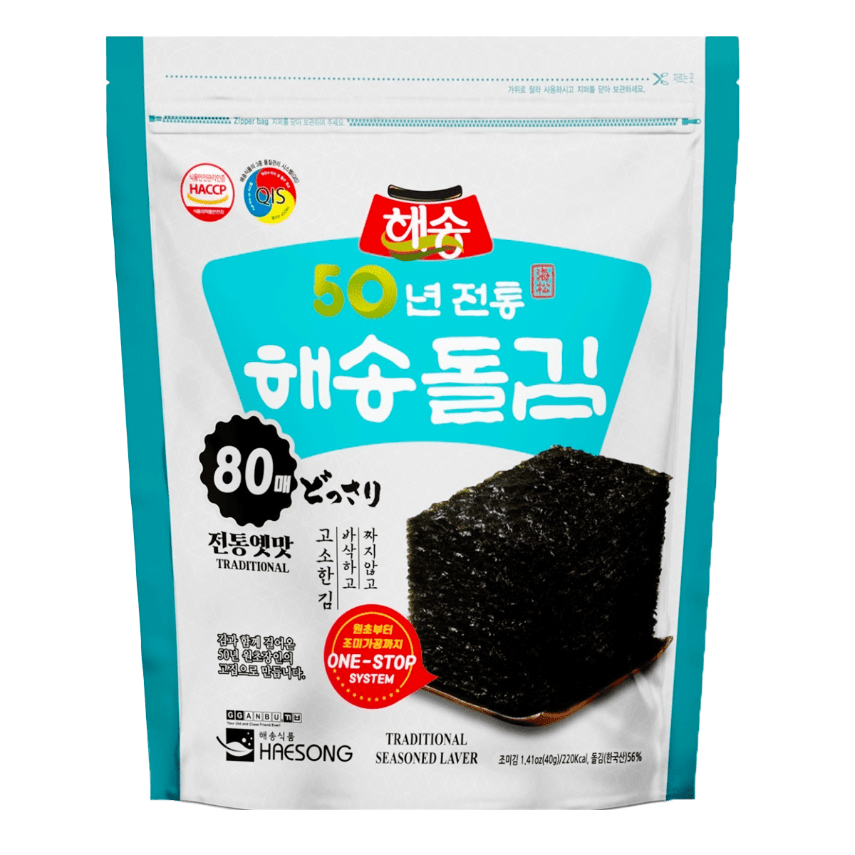 해송 프리미엄 돌김 80매 40 그램