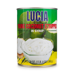 Lucia Young Coconut Stripped in Syrup 20 oz