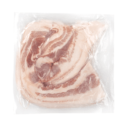 Pork Belly Skin On, Boneless,Frozen 1.5 lb