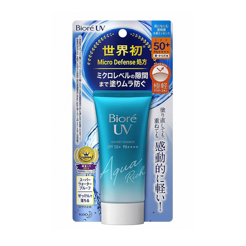 花王 ビオレ UV アクアリッチ ウォータリーエッセンス SPF50+ PA++++