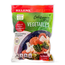 Helene California Style Vegetables Broccoli, Carrot, and Cauliflower, Frozen 1 lb