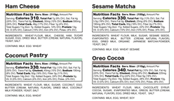 Oh Oh Cubie Artisanal Bread (Sesame Macha, Ham Chz, Taro Mochi and Oreo Cocoa) 400 g