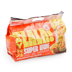 SAYLALA! Super Wide Chili Oil Noodles 440 g*12 pack