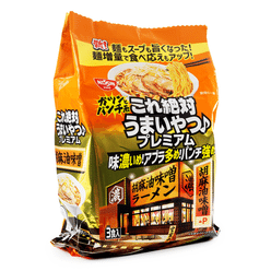 Nissin Premium Ramen Noodle Miso & Sesame Oil 3 Servings 324 g