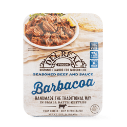 Del Real Seasoned Beef and Sauce Barbacoa, Fully Cooked 15 oz