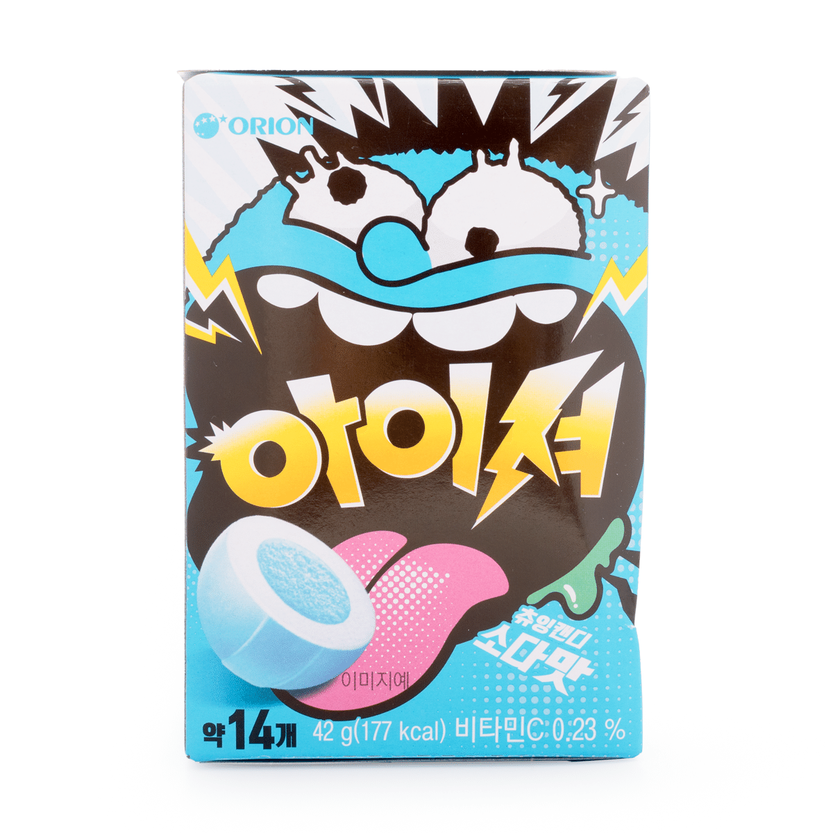 오리온 아이셔 츄잉캔디 소다맛 42 그램