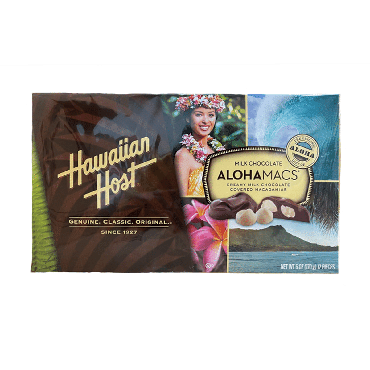 Hawaiian Host Aloha Macs Milk Chocolate 170 g