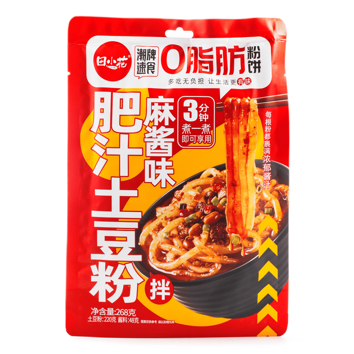 감자면 田小花 0지방 참깨소스 맛 268 그램