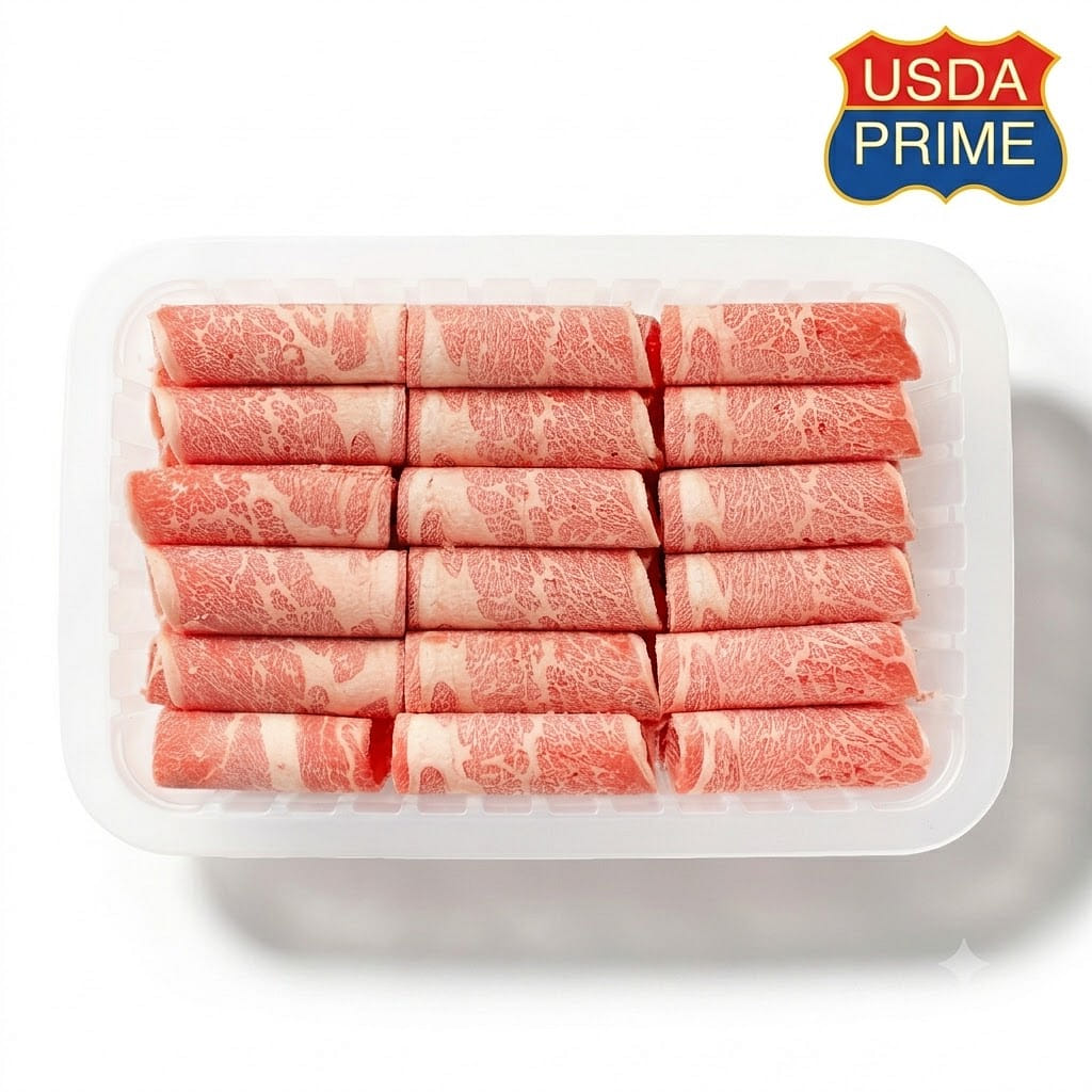 牛肩ロース 薄切り すき焼き・しゃぶしゃぶ用 USDAプライム 12 オンス