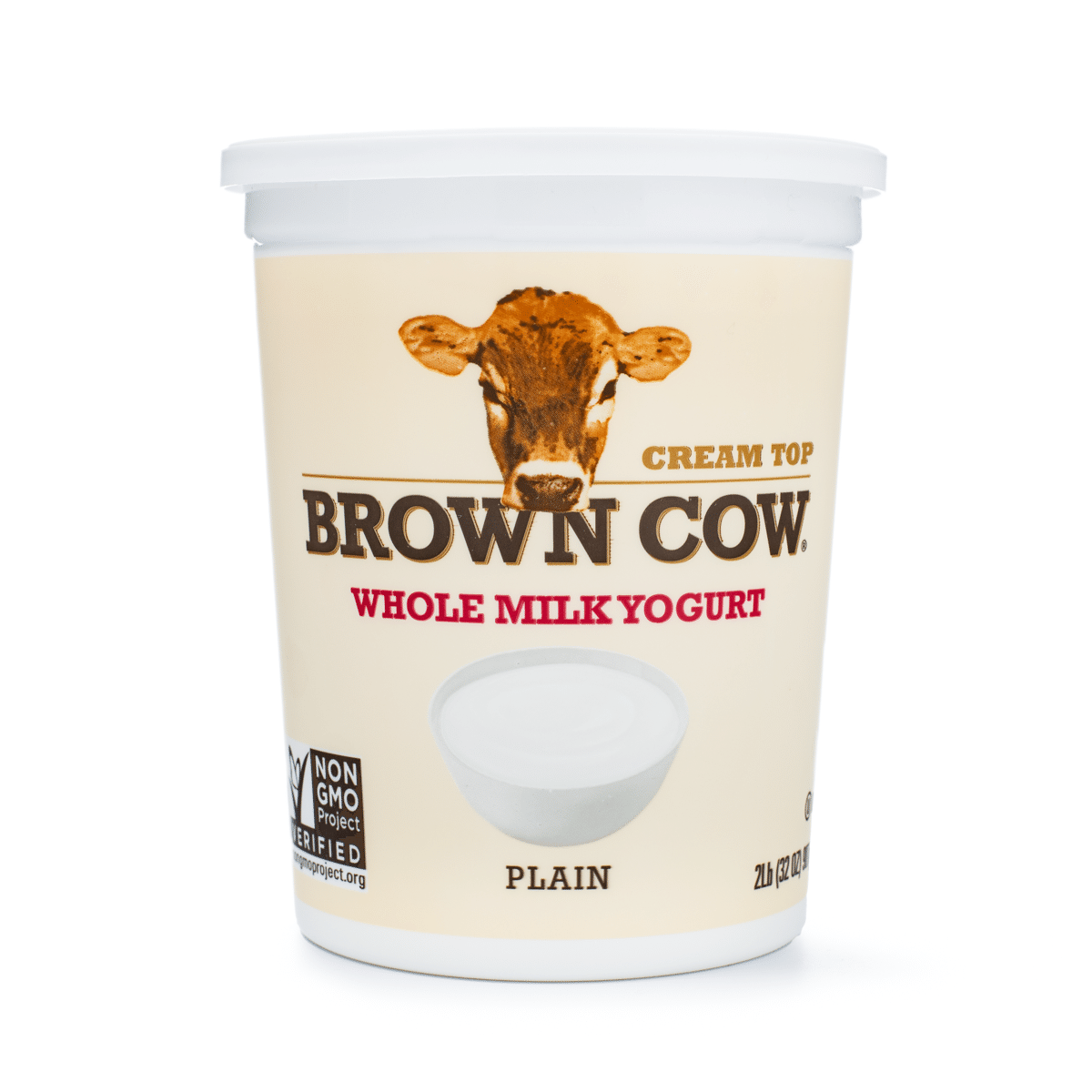 Iogurte de Leite Integral Natural Brown Cow 32 oz