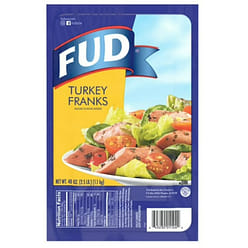 Fud Turkey Franks 40 oz