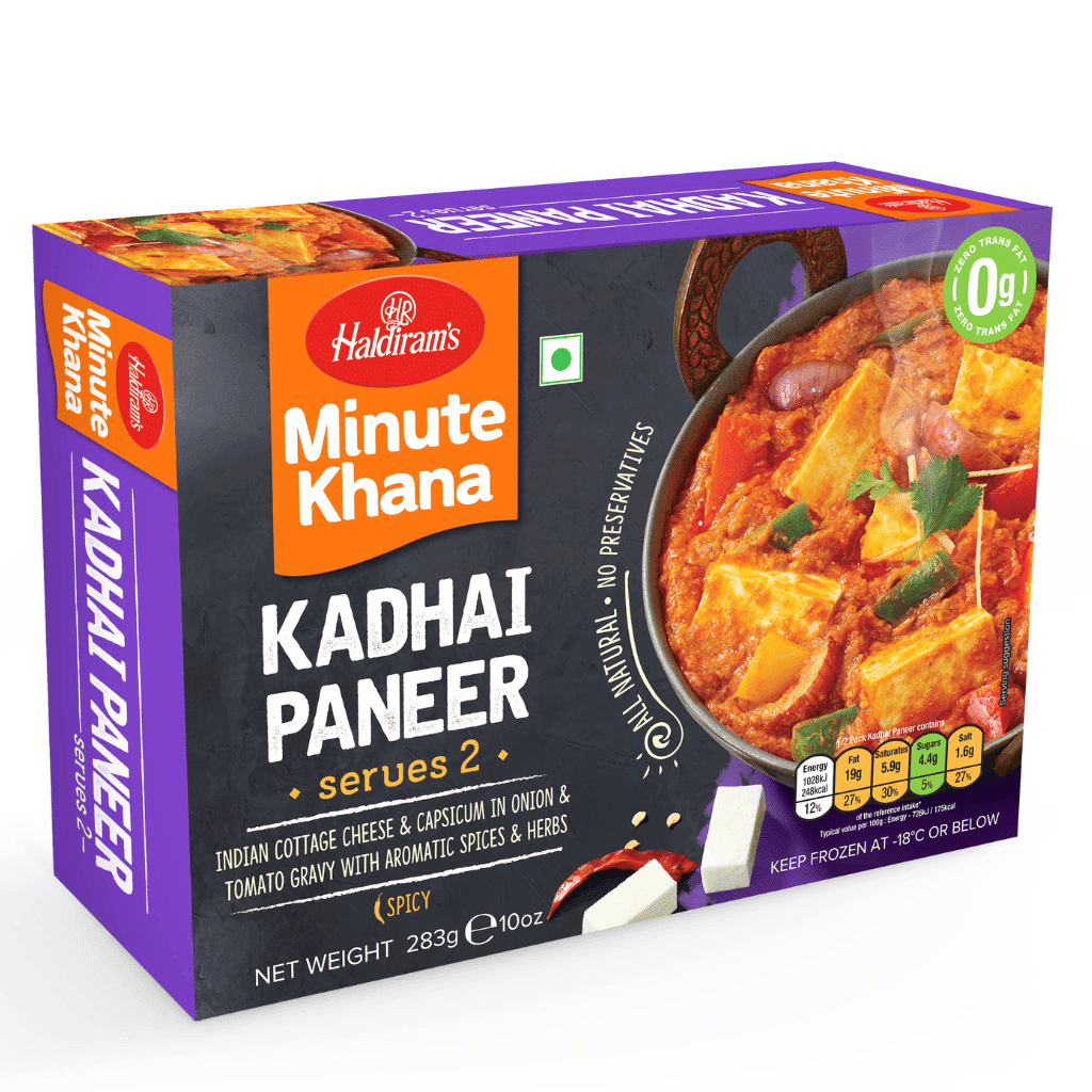 Haldiram's Minute Khana กะทะปาเนียร์ แช่แข็ง 283 กรัม