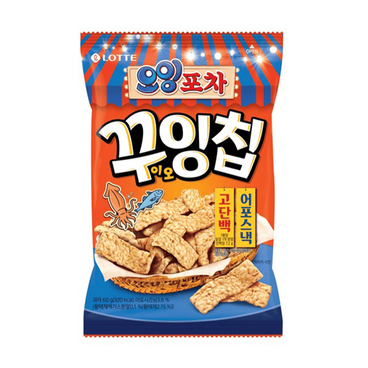 Fish Born Chips【oops!】 Get Lotte O-Ing Fish Jerky Flavor Chips Delivered | Weee