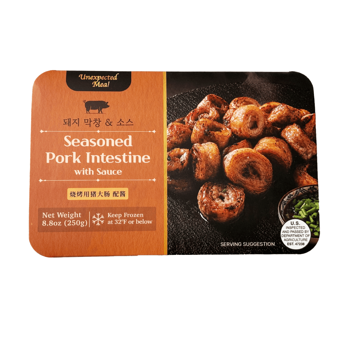 Intestino de cerdo sazonado con salsa 8 onza(s)
