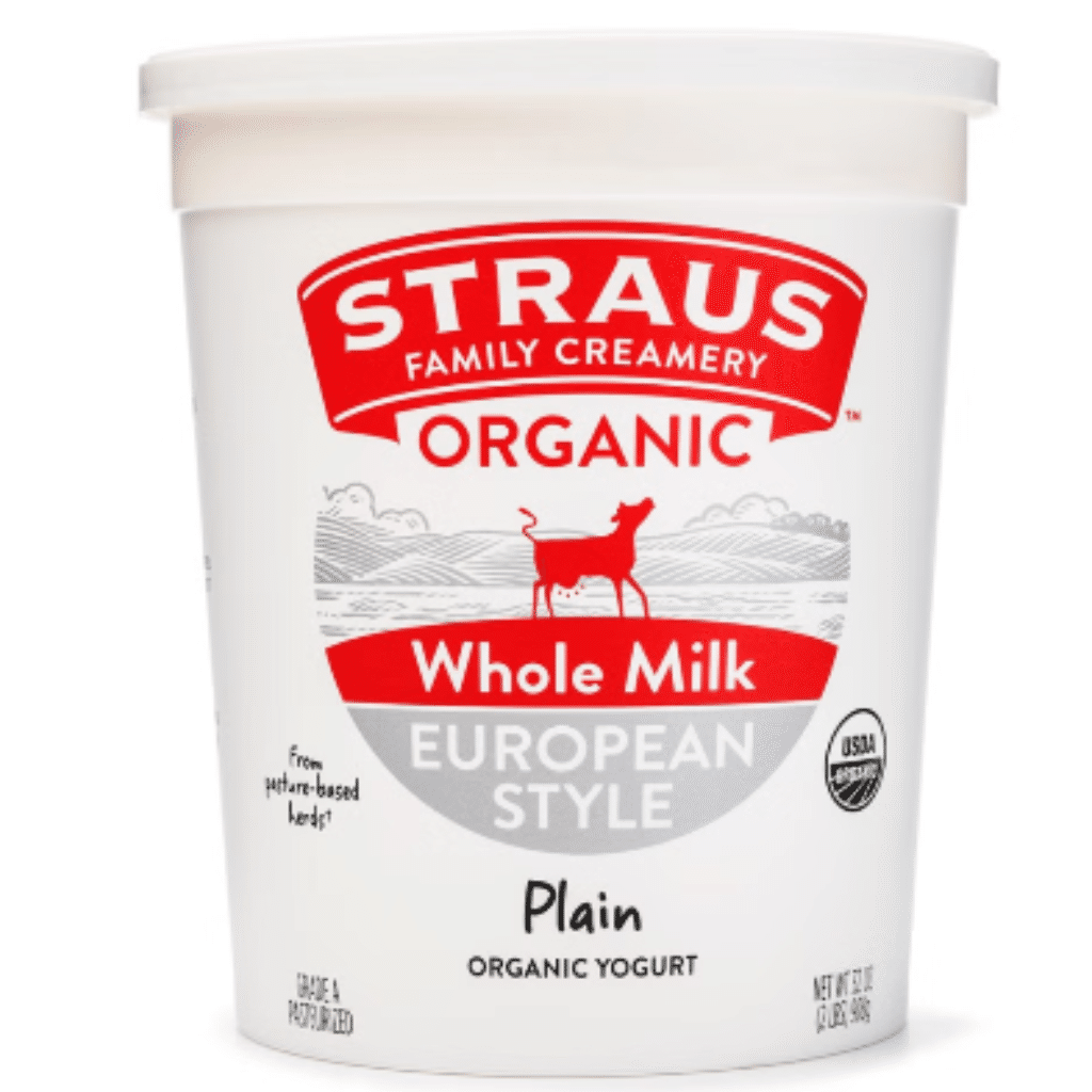 Iogurte Orgânico de Leite Integral Straus 32 oz