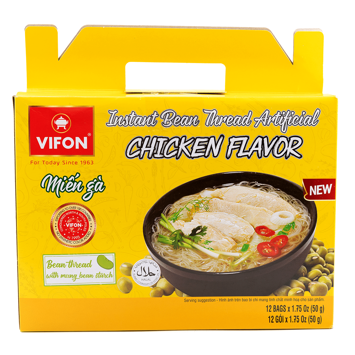 Vifon Bean Thread Chicken Flavor 1.75 oz*12 pack