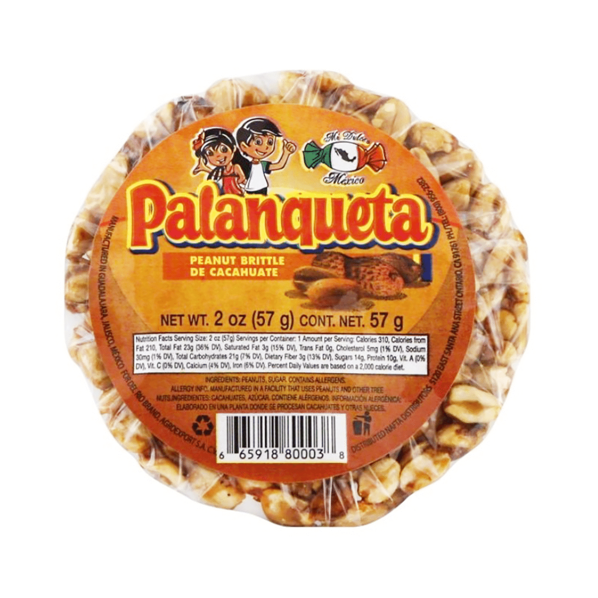 Mi Dulce Mexico Peanut Candy (Palanqueta) 2 oz