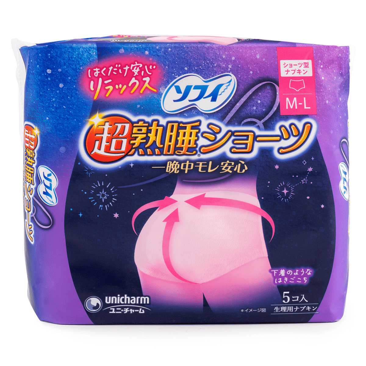 Unicharm Sofy Overnight Comfort Sanitary Pads 5pcs 1 each