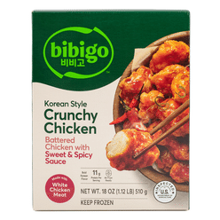 CJ Bibigo Korean Crunchy Chicken With Sweet & Spicy Sauce, Frozen 510 g