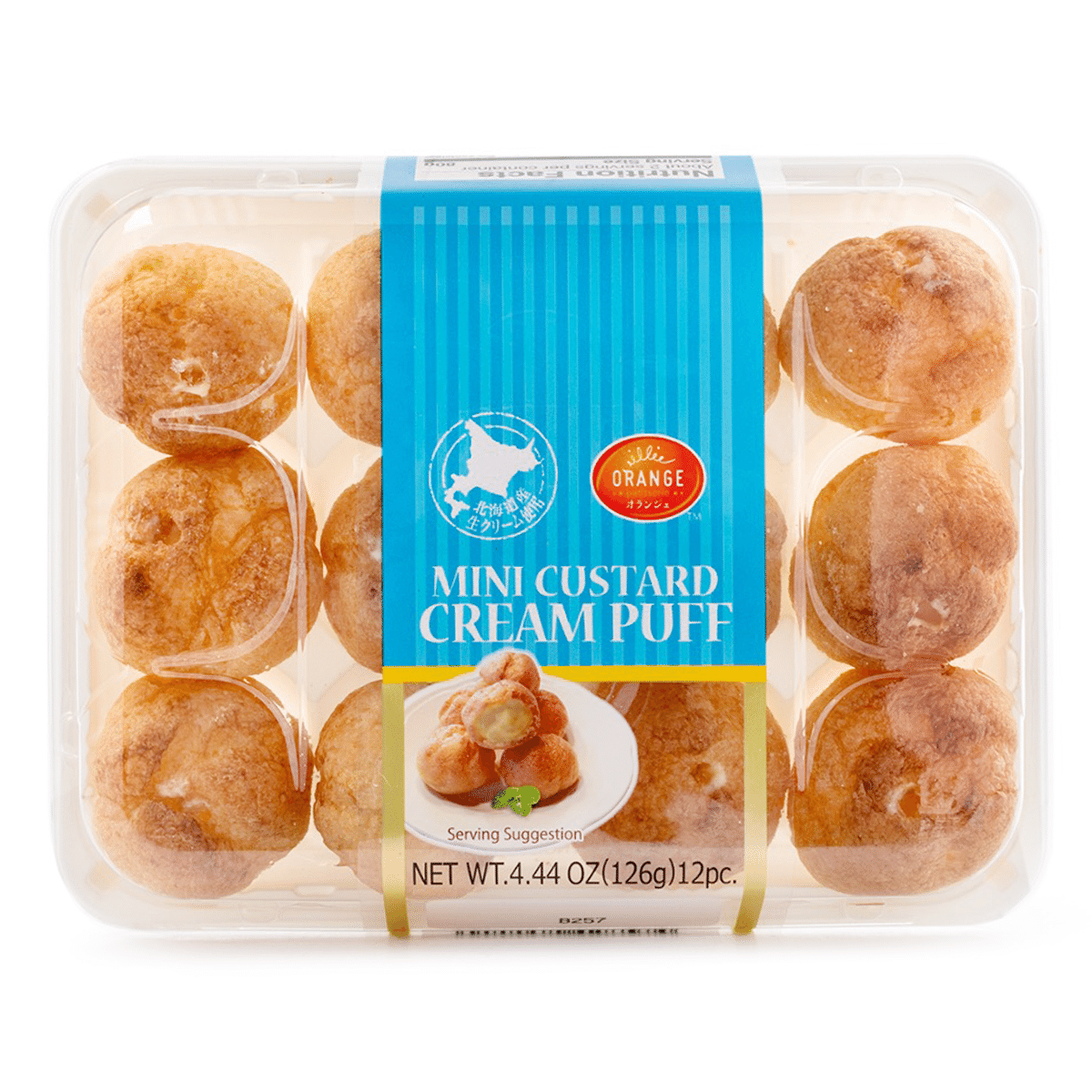 Orange Mini Cream puff Custard 126 g
