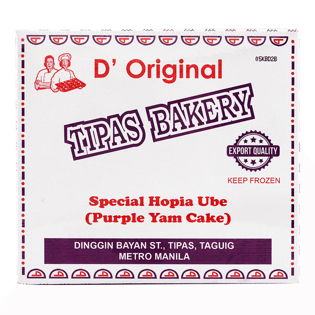 D' Original Tipas 스페셜 우베 호피아 냉동 480 그램