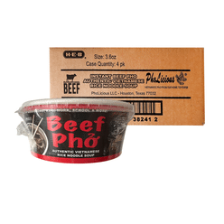 Pholicious Instant Beef Pho Bowls (Pack of 4) 3.6 oz