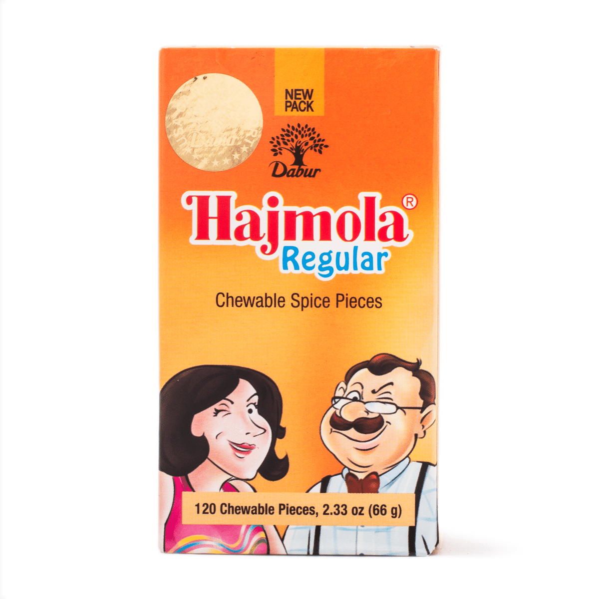Piezas Masticables de Especias Regulares, Dabur Hajmola 66 gramo(s)