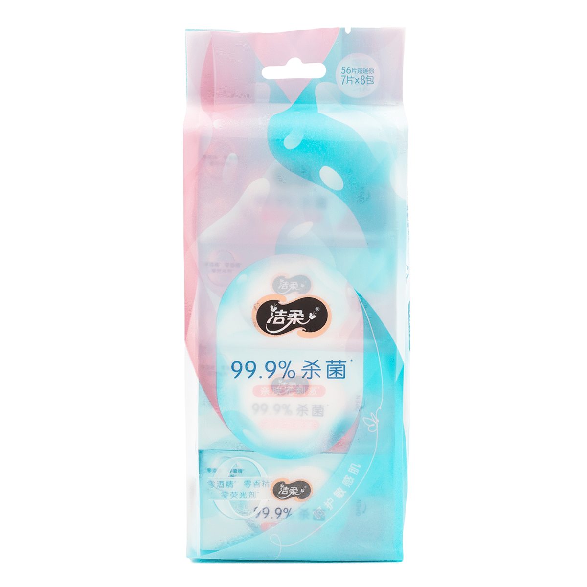 C&S ผ้าเช็ดทำความสะอาดเปียกมินิ (7 แผ่น/ถุง, 8 ถุง/แพ็ค) 1 each