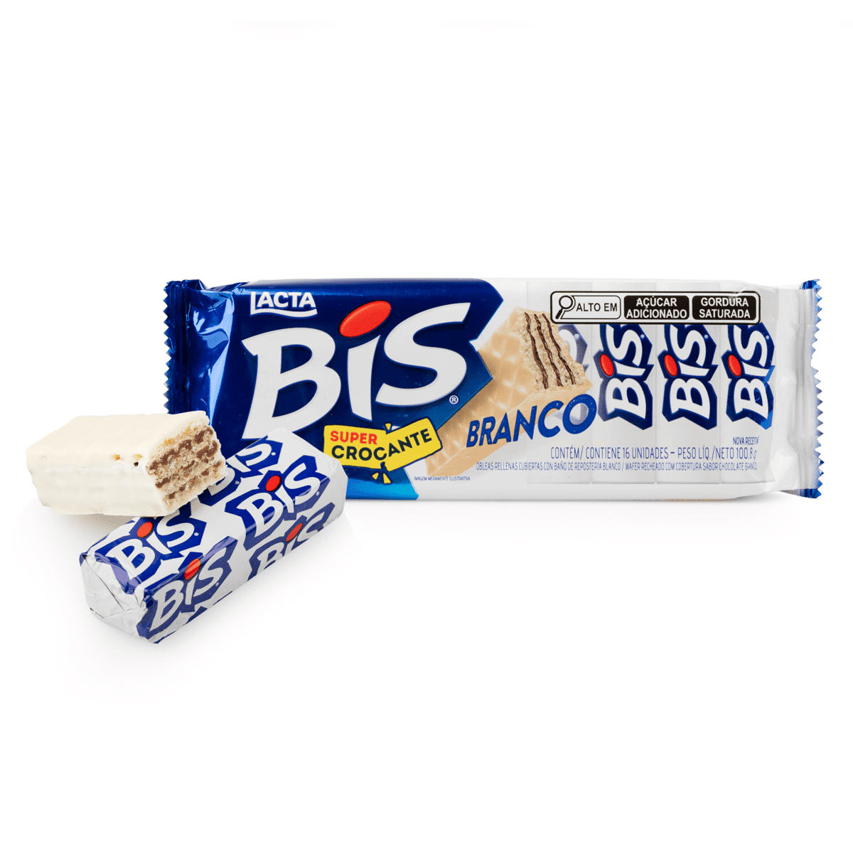 Lacta Bis Waffer with White Chocolate 100.8 g