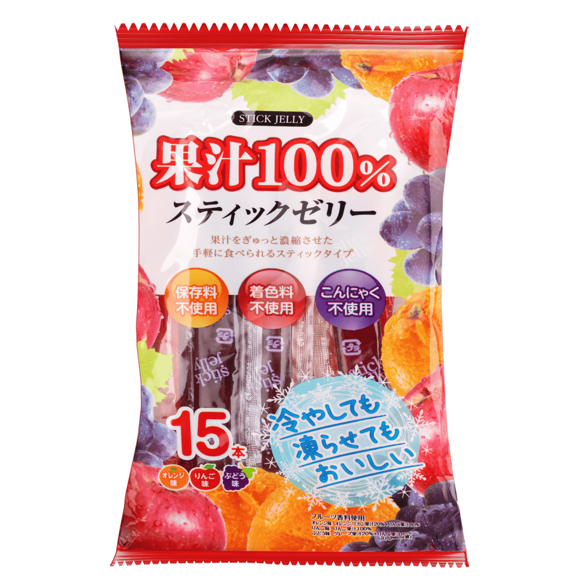 Ribon Fruit Juice Jelly Sticks 245 그램
